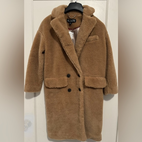 J Crew Teddy Sherpa blend Coat - Picture 4 of 6